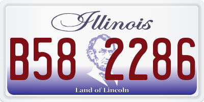 IL license plate B582286