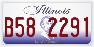 IL license plate B582291