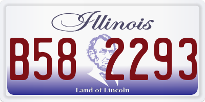 IL license plate B582293
