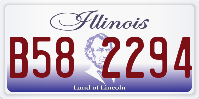 IL license plate B582294