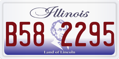 IL license plate B582295