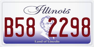IL license plate B582298