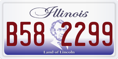 IL license plate B582299