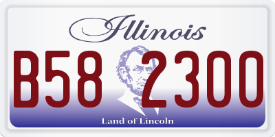 IL license plate B582300