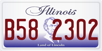 IL license plate B582302