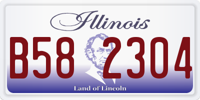 IL license plate B582304