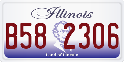 IL license plate B582306
