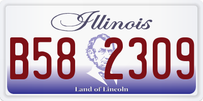IL license plate B582309