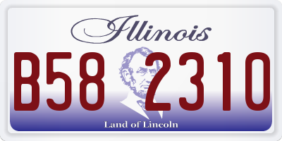 IL license plate B582310