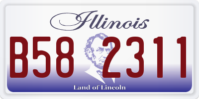 IL license plate B582311