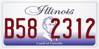 IL license plate B582312