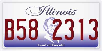 IL license plate B582313