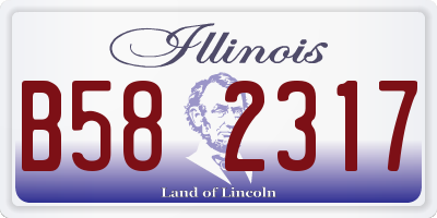 IL license plate B582317