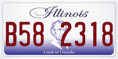 IL license plate B582318