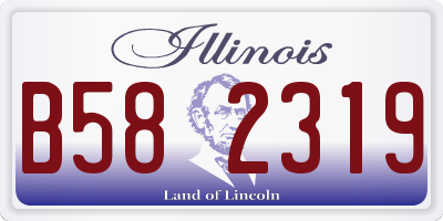 IL license plate B582319