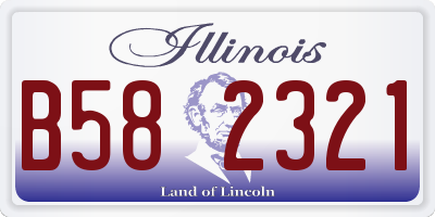 IL license plate B582321