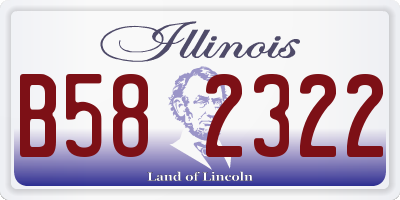 IL license plate B582322