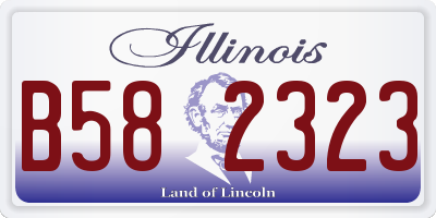 IL license plate B582323