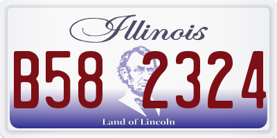 IL license plate B582324