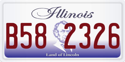 IL license plate B582326