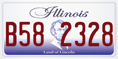 IL license plate B582328