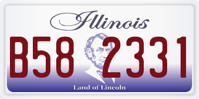 IL license plate B582331