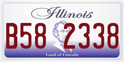 IL license plate B582338