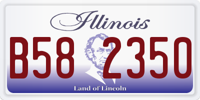 IL license plate B582350