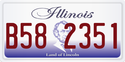 IL license plate B582351