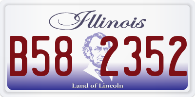 IL license plate B582352