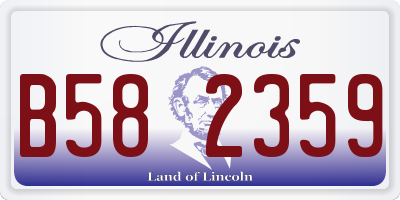 IL license plate B582359