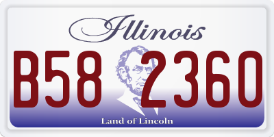 IL license plate B582360