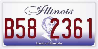 IL license plate B582361