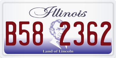 IL license plate B582362