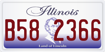 IL license plate B582366