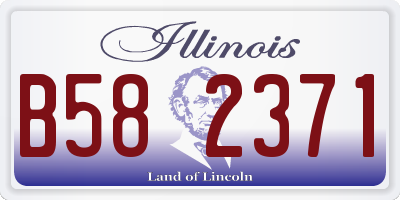 IL license plate B582371