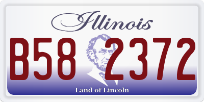 IL license plate B582372