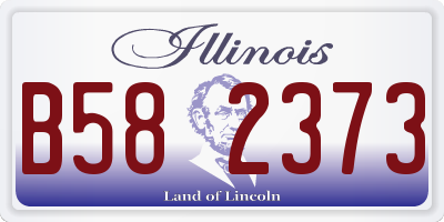 IL license plate B582373