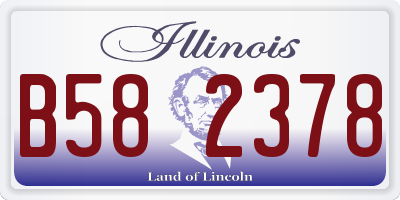 IL license plate B582378