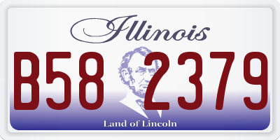 IL license plate B582379
