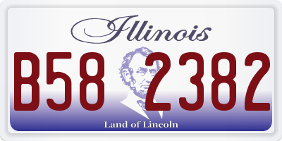 IL license plate B582382