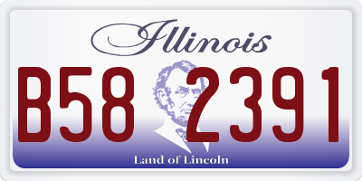 IL license plate B582391