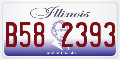 IL license plate B582393