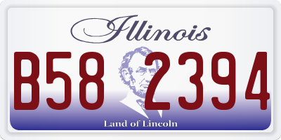IL license plate B582394