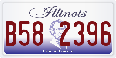 IL license plate B582396