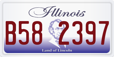 IL license plate B582397