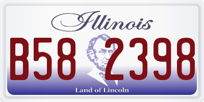 IL license plate B582398