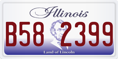 IL license plate B582399