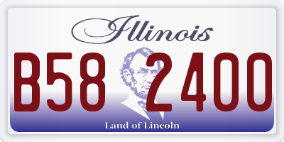 IL license plate B582400