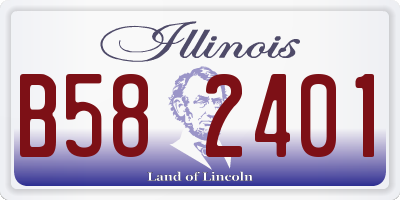 IL license plate B582401